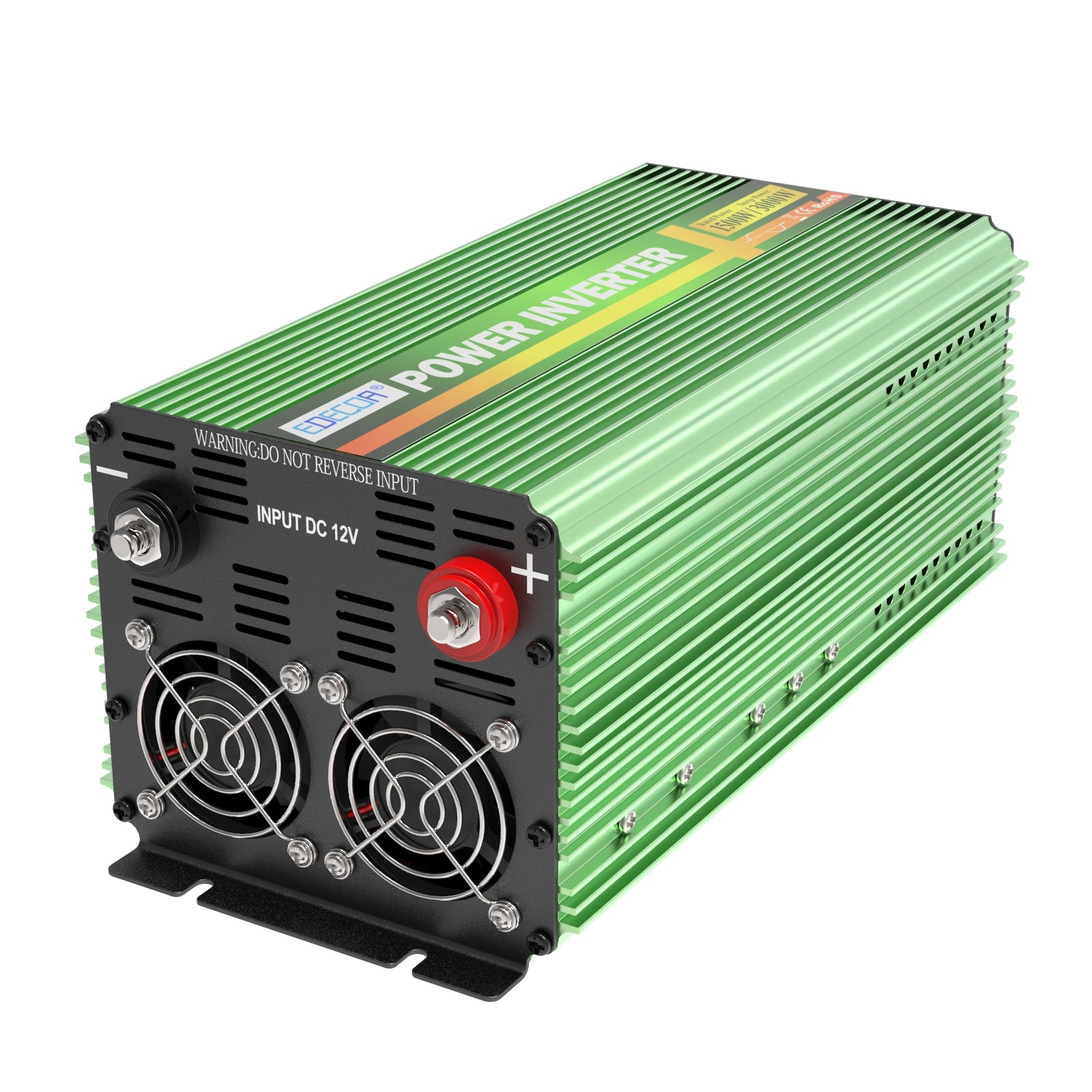 EDECOA 1500 W/3000 W DC 12 V AC 110 V 120 V onduleur à onde sinusoïdale pure