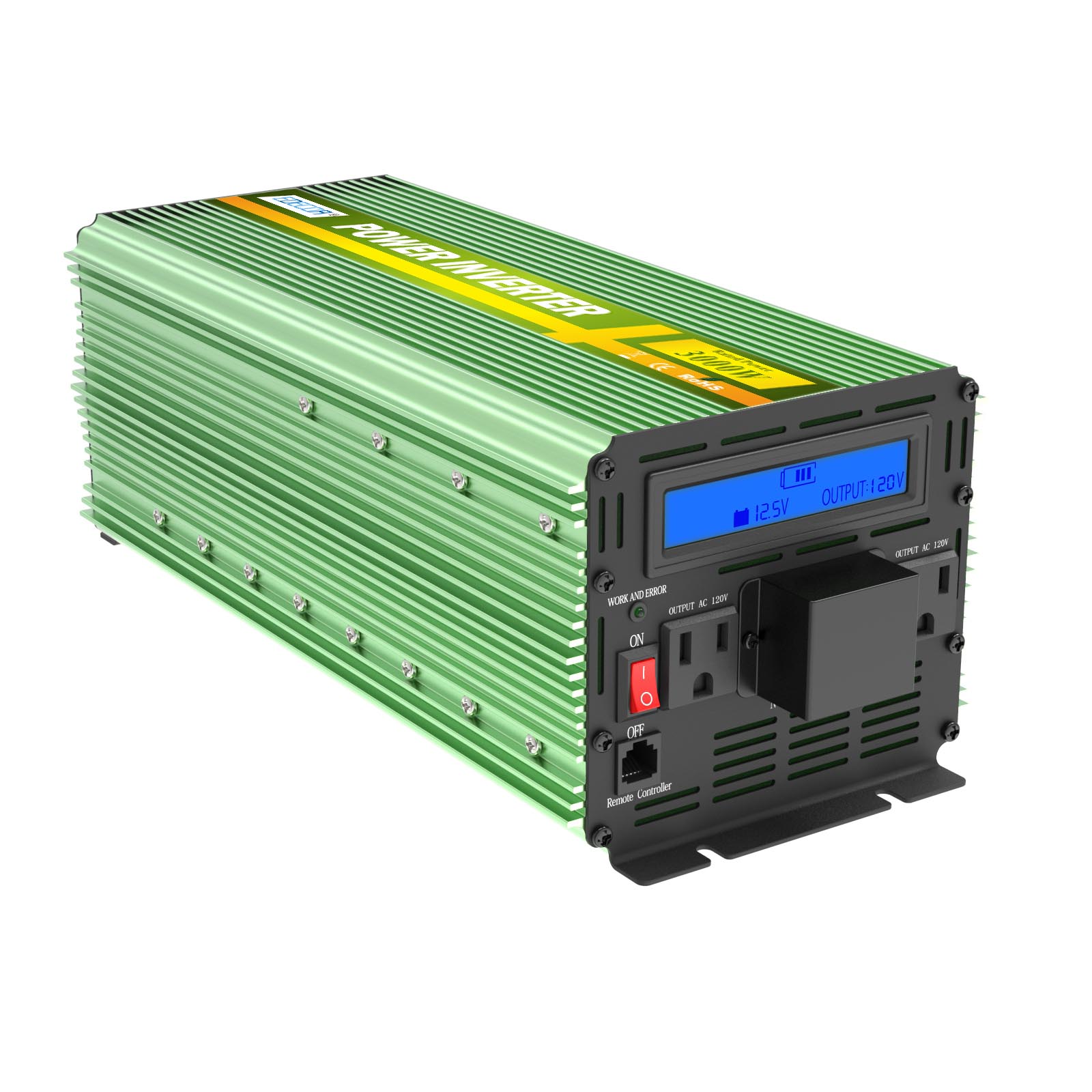 EDECOA 3000W/6000W DC 12V/24V AC 110V 120V modifizierter Sinus-Wechselrichter