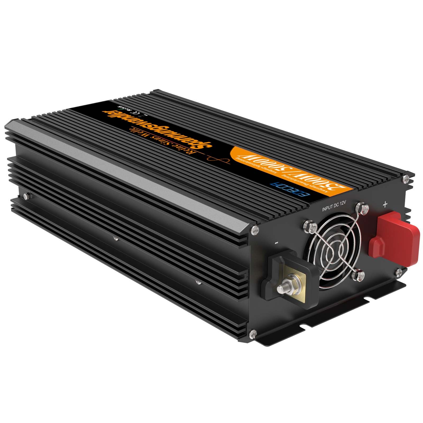 EDECOA 2500 W/5000 W DC 12 V/24 V AC 220 V 230 V onduleur à onde sinusoïdale pure