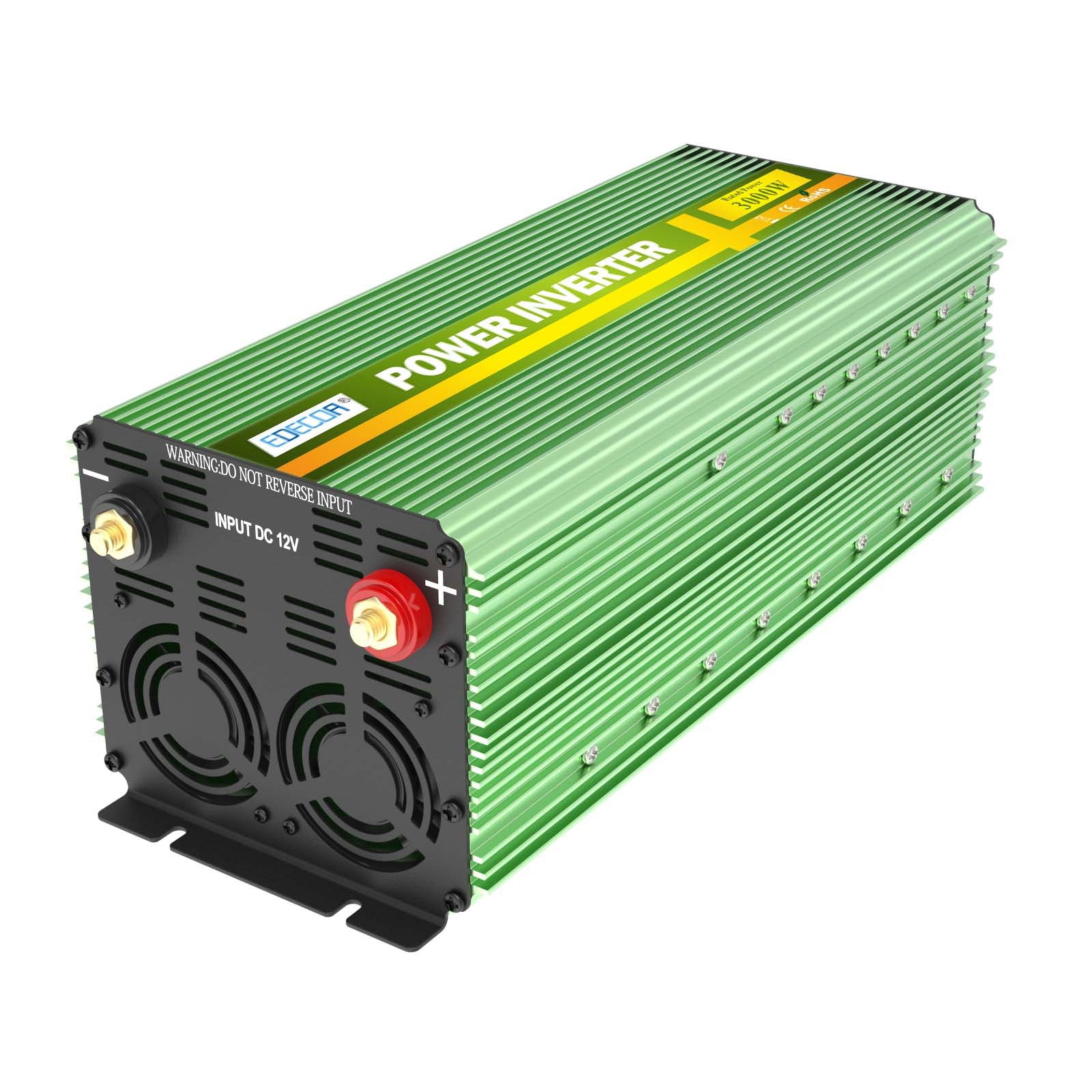 EDECOA 3000 W/6000 W DC 12 V/24 V AC 240 V onduleur à onde sinusoïdale modifiée