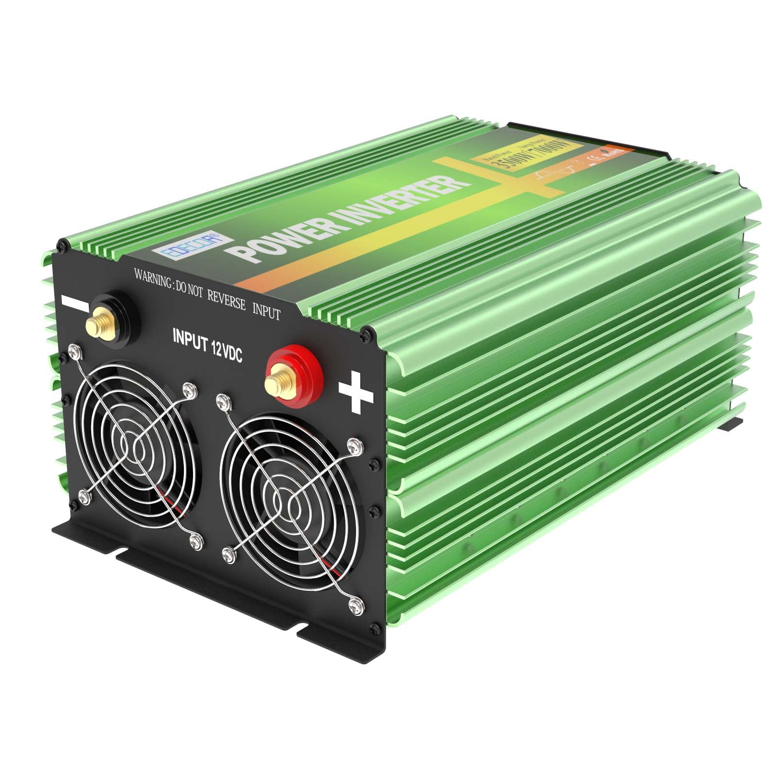 EDECOA 3500 W/7000 W DC 12 V/24 V AC 110 V 120 V onduleur à onde sinusoïdale pure